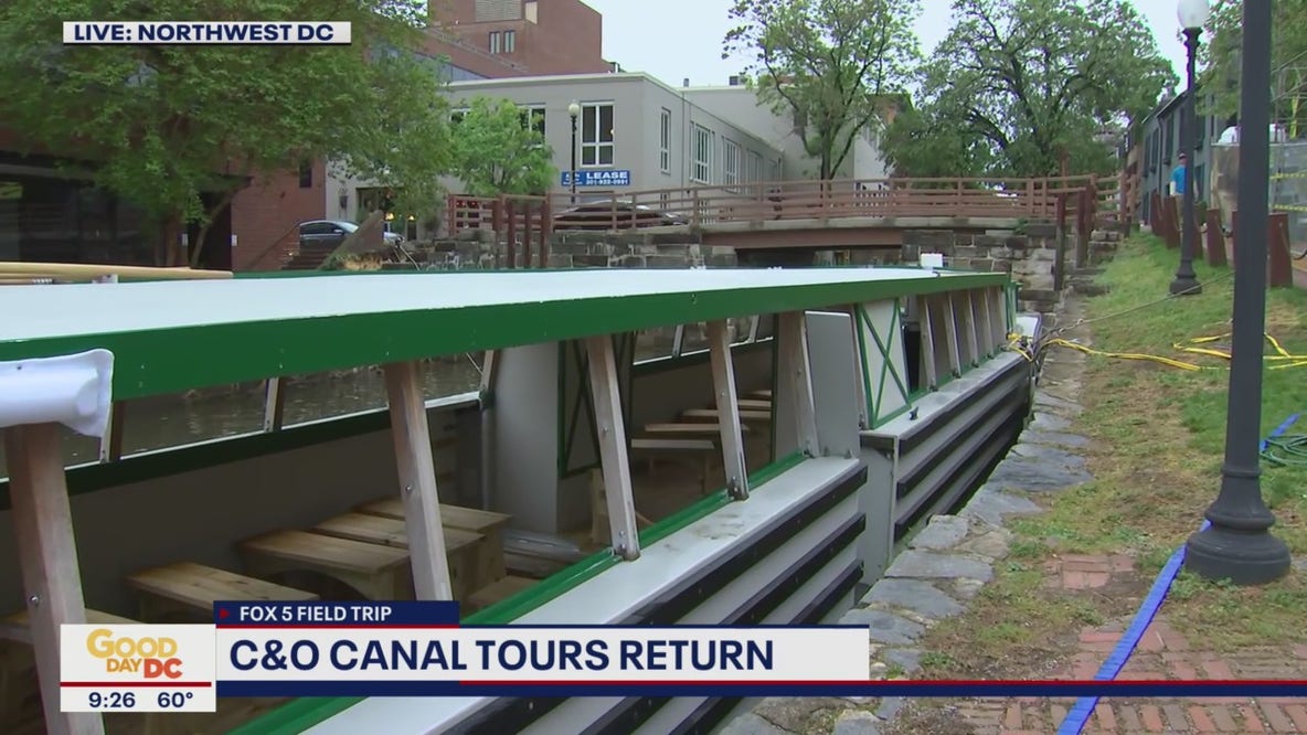 FOX 5 FIELD TRIP: C&O Canal tours return